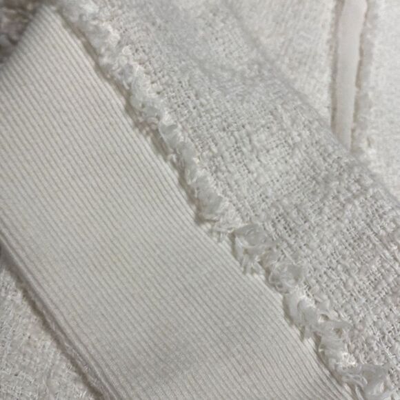 Rebecca Taylor Off White Tweed Jacket Size 8 - Picture 8 of 9